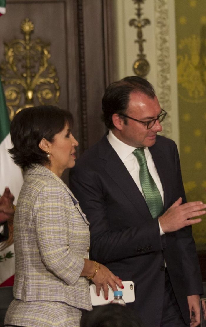 Foto Rosario Robles y Lus Videgaray