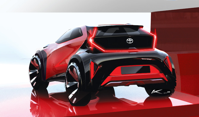 Parte Trasera Del Nuevo Toyota Aygo X Prologue