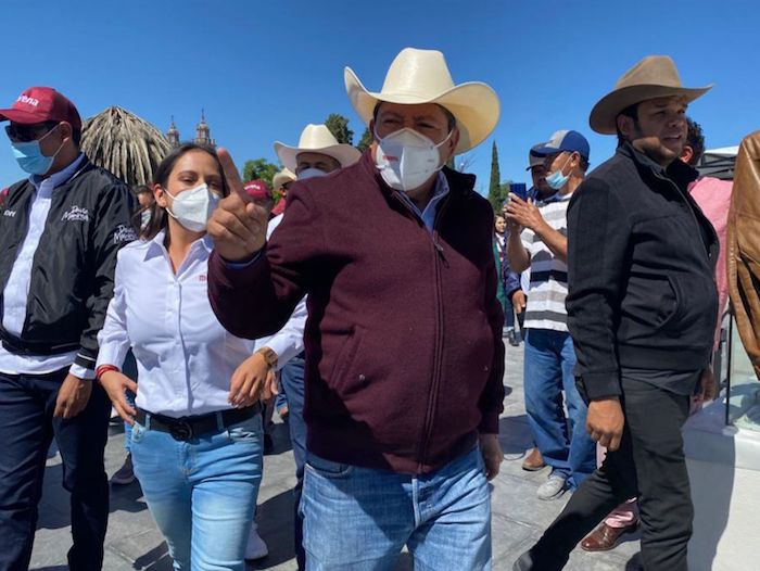 David Monreal Ávila Candidato a Gobernador Por La Coalición juntos Haremos Historia Saluda a Simpatizantes En Jerez Zacatecas