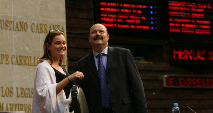 María Eugenia Campos y César Duarte.