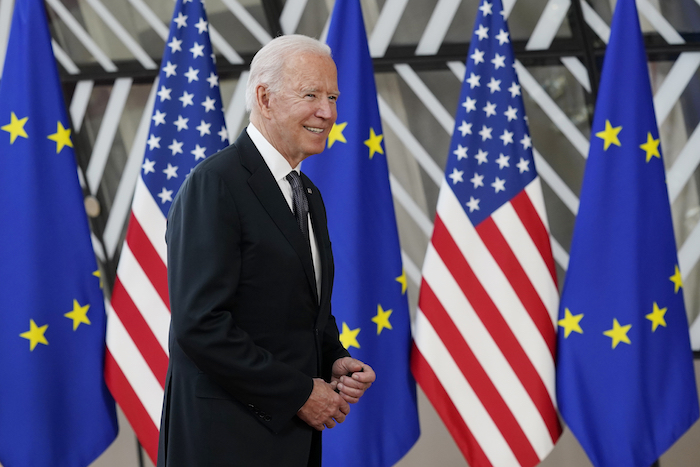 El Presidente estadounidense Joe Biden en Bruselas el 15 de junio del 2021. 