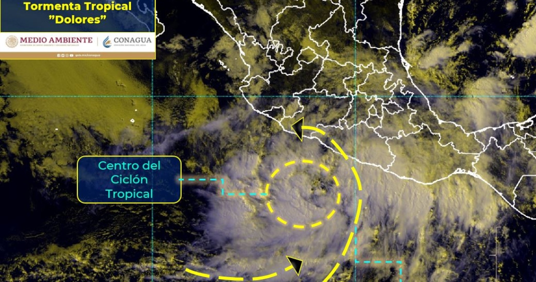 Las bandas nubosas de este sistema ocasionan "lluvias puntuales extraordinarias" en el sureño estado de Guerrero, puntuales torrenciales en Michoacán y Oaxaca, puntuales intensas en Jalisco, Colima y Chiapas.