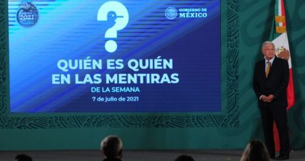 AMLO en el !Quién es quién en las mentiras".