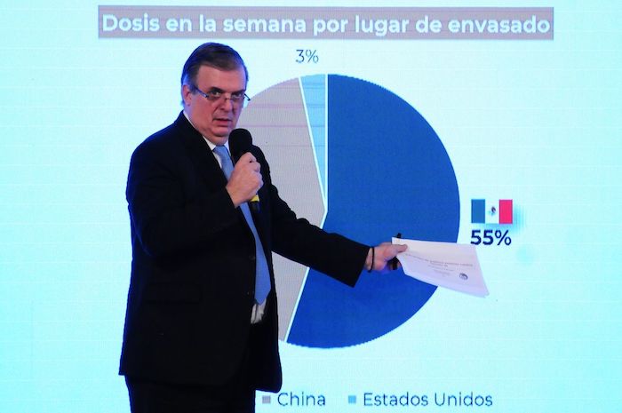 El Canciller mexicano Marcelo Ebrard. 