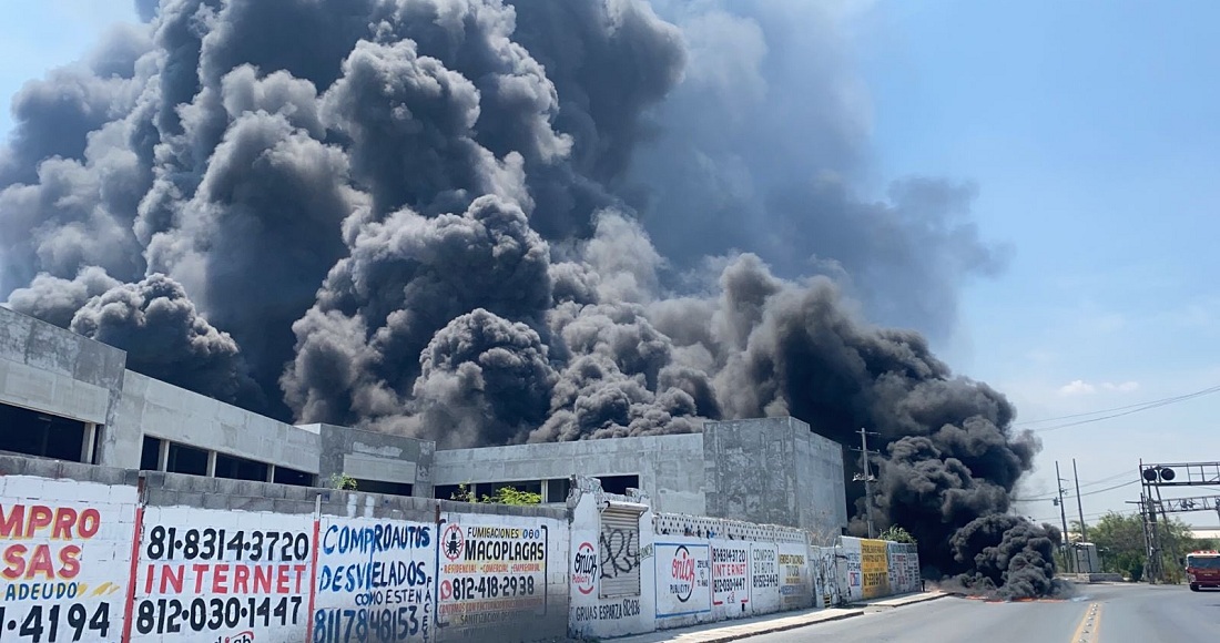 Incendio en Santa Catarina, NL