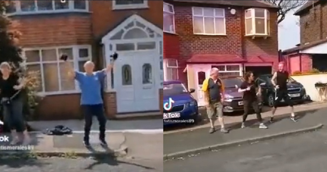 Instructora pone a bailar a sus vecinos ingleses