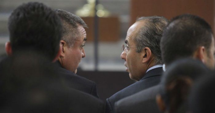 Felipe Calderón Expresidente De México Y Su Entonces Secretario De Seguridad Pública Genaro García Luna En