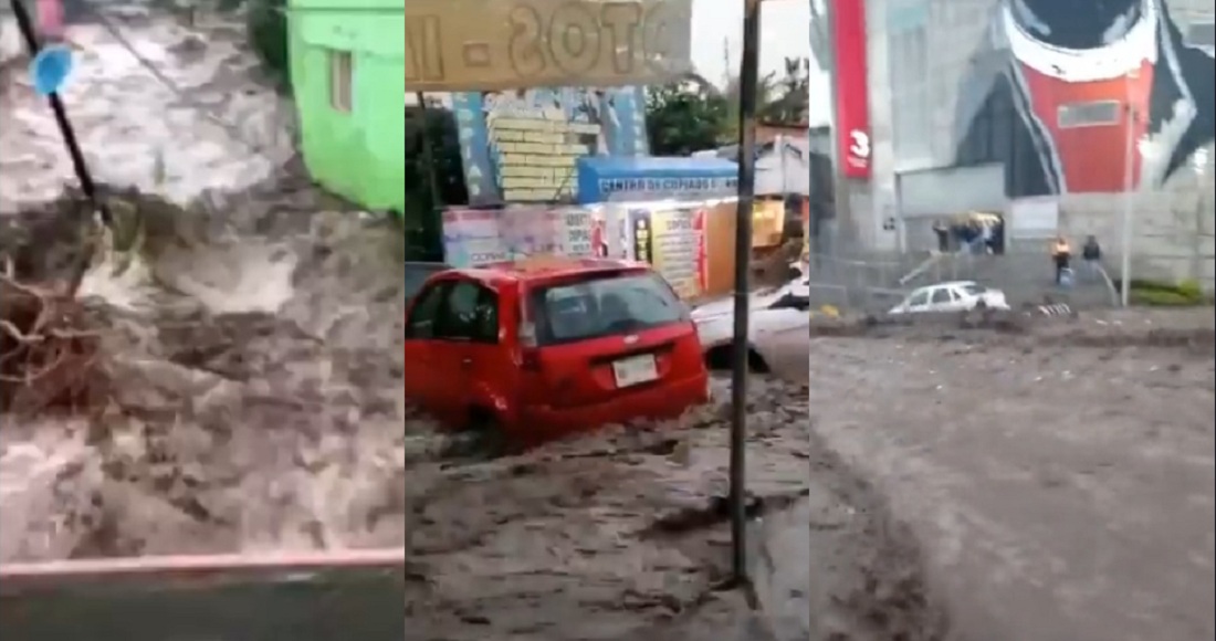 LLuvia deja inundaciones en Ecatepec