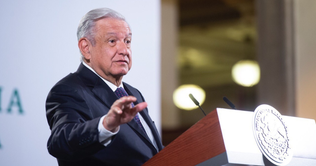 El Presidente Andrés Manuel López Obrador desde Palacio Nacional.