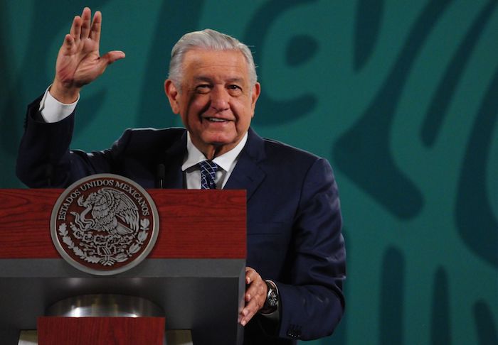 Andrés Manuel López Obrador, Presidente de México, durante la conferencia "mañanera" de este lunes.