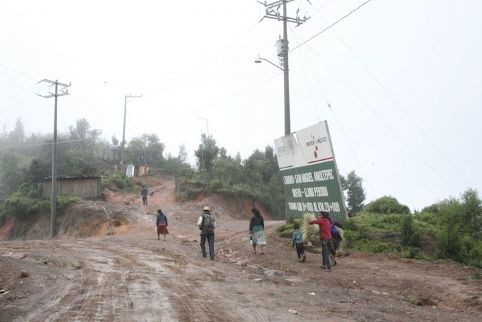 Caminos de la comunidad de Cochoapa El Grande en Guerrero. 