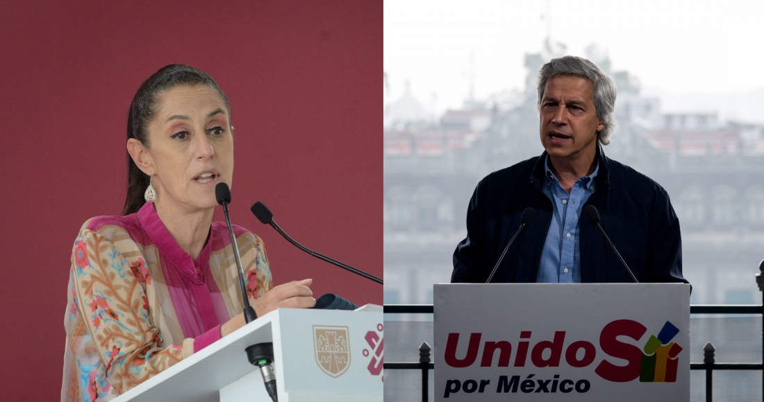 Claudia Sheinbaum Pardo, Jefa de Gobierno de la Ciudad de México, y Claudio X. González Guajardo, fundador de Sí por México.