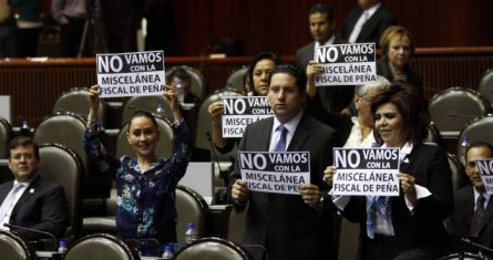 Discusión de la Miscelánea Fiscal en la Cámara de Diputados.