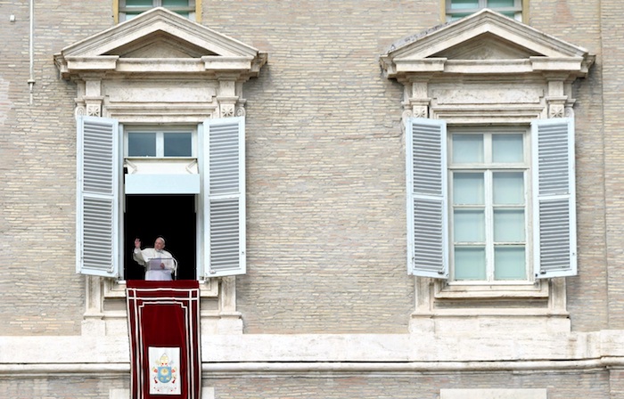 El Papa Francisco durante un mensaje. 