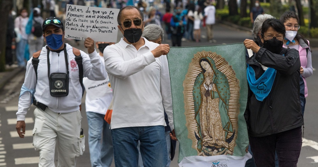 Marcha en contra del aborto legal