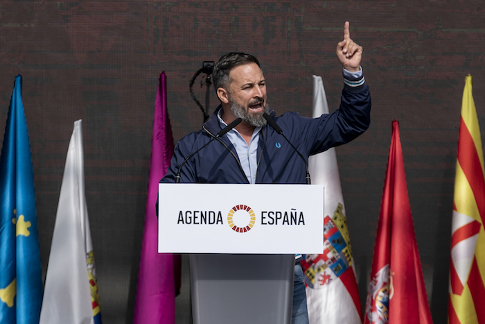 El presidente de Vox, Santiago Abascal.