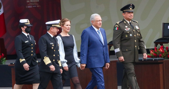 El Presidente Andrés Manuel López Obrador En El Evento Del Día De La Armada De México