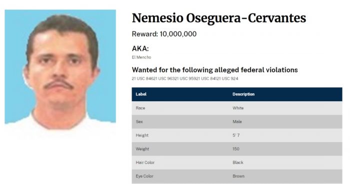 Nemesio Oseguera Cervantes, alias "El Mencho", líder del Cártel Jalisco Nueva Generación (CJNG).