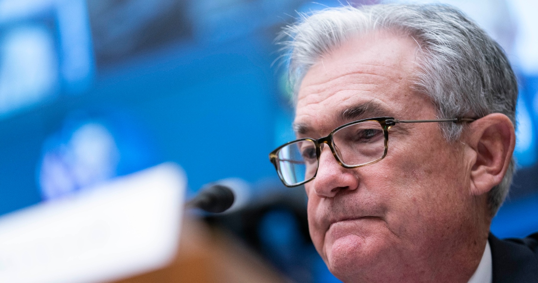 El presidente de la Reserva Federal, Jerome Powell, comparece durante una audiencia de la Comisión de Servicios Financieros el jueves 30 de septiembre de 2021, en el Capitolio, en Washington.