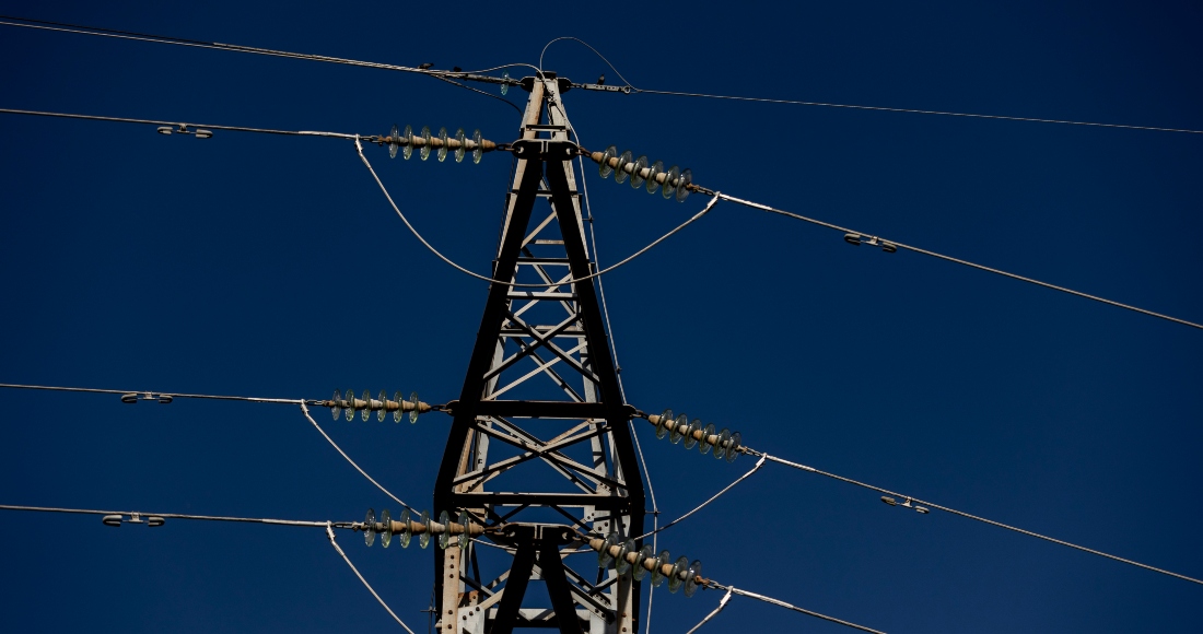 Una torre eléctrica, a 12 de noviembre de 2021, en Madrid, (España).