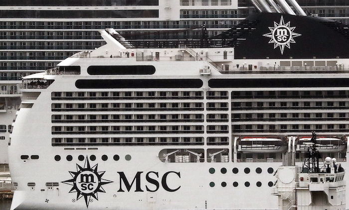 Una fotografía de archivo de un crucero de la naviera MSC.