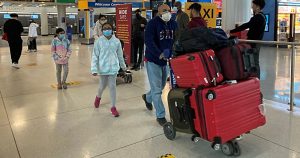 Pasajeros De Vuelos Internacionales a Su Llegada Al Aeropuerto Internacional John F Kennedy jfk En Nueva York El Pasado De Noviembre