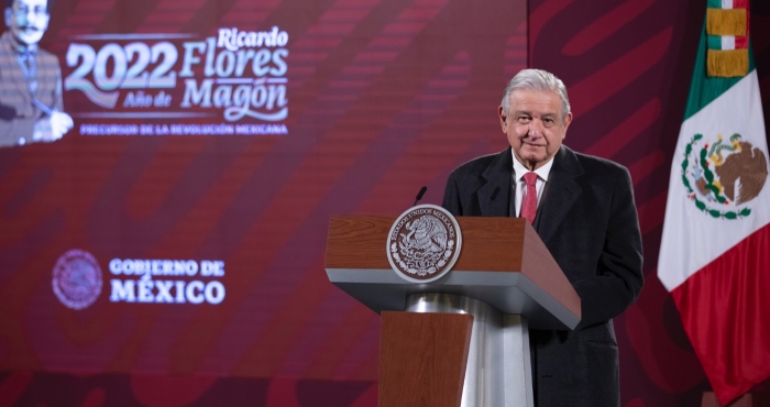 El Presidente De México Andrés Manuel López Obrador En Conferencia