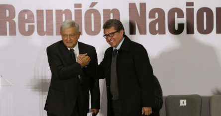 El Presidente Andrés Manuel López Obrador y el Senador Ricardo Monreal.