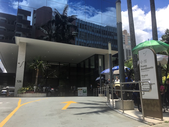 Fotografía Del Hospital Vila Nova Star Donde Se Encuentra Ingresado El Presidente De Brasil Jair Bolsonaro