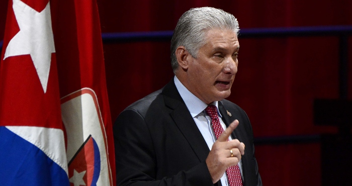 Miguel Díaz canel Bermúdez Presidente De Cuba En Una Fotografía De Archivo