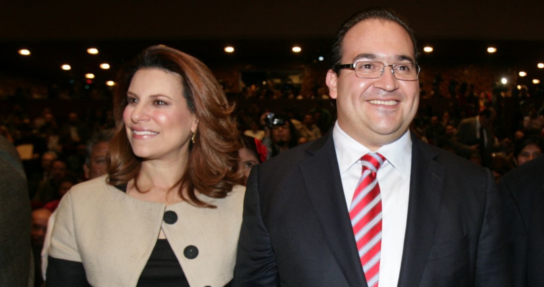 En esta imagen del 2013, el exgobernador de Veracruz, Javier Duarte de Ochoa, y su esposa, Karime Macías de Duarte.