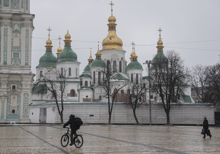 Calles de Kiev, capital de Ucrania. 