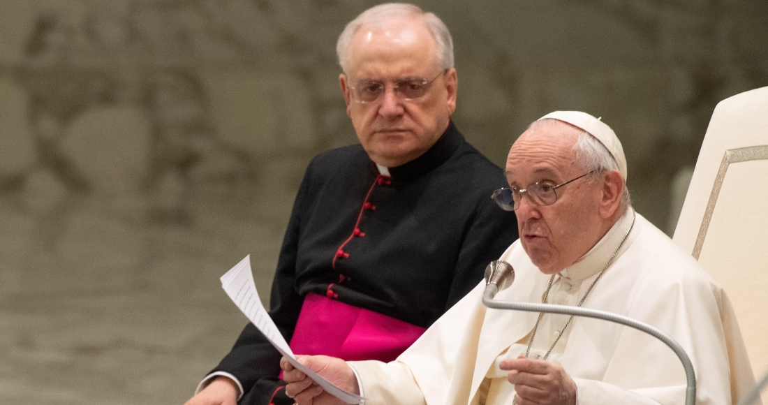 El Papa Francisco se dirige a los fieles en la audiencia general de los miércoles, en el Vaticano.