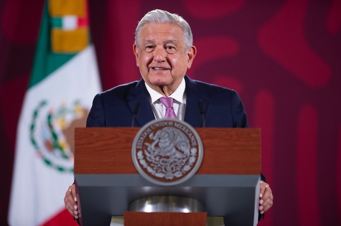 Andrés Manuel López Obrador Presidente De México En Su Conferencia De Prensa Matutina Desde Palacio Nacional