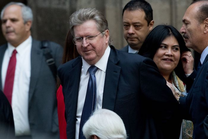 El presidente de Grupo México, Germán Larrea, durante el Tercer Informe de Gobierno al Pueblo de México que brindó el Jefe del Ejecutivo, Andrés Manuel López Obrador, en Palacio Nacional.