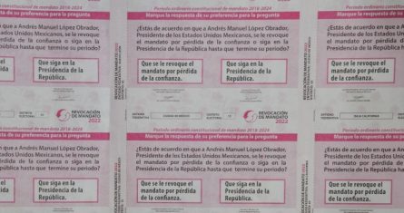 Impresión de papeletas para la Revocación de Mandato.