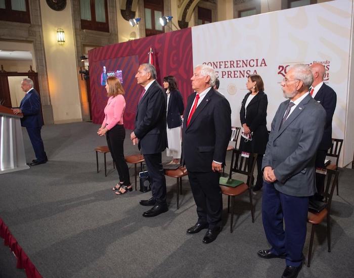 El Presidente Andrés Manuel López Obrador encabezó su conferencia de prensa matutina desde Palacio Nacional.