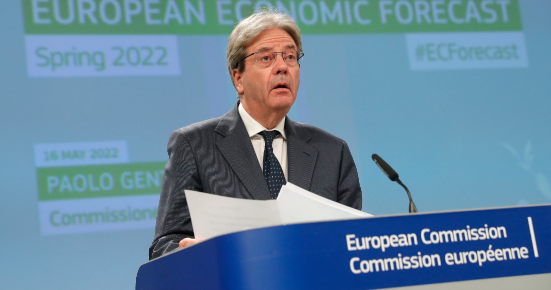 El Comisario europeo de Economía, Paolo Gentiloni, este lunes en Bruselas.