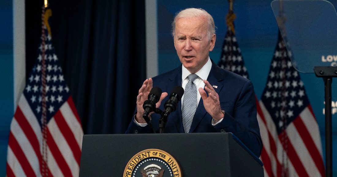 El Presidente estadounidense Joe Biden habla sobre la inflación en el el South Court Auditorium en la Casa Blanca el martes, 10 de mayo del 2022.