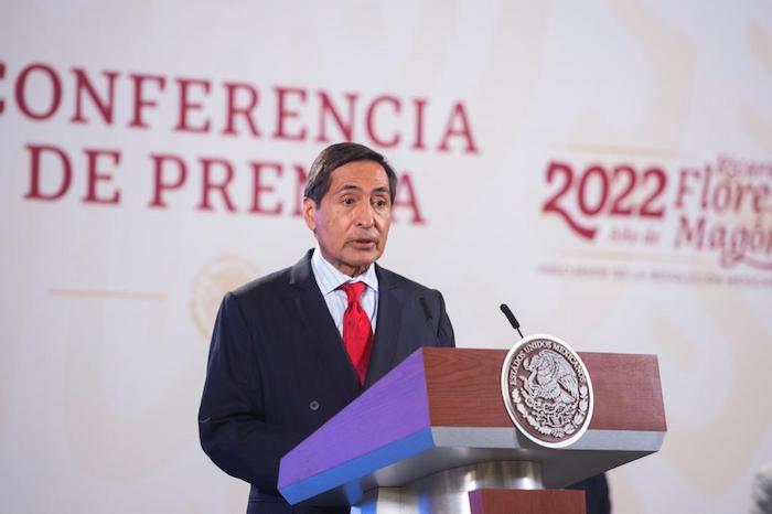 Rogelio Ramírez de la O, titular de la Secretaría de Hacienda y Crédito Público (SHCP), en conferencia desde Palacio Nacional.