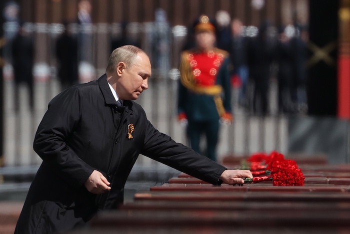 El Presidente Ruso Vladímir Putin Hoy Durante El Aniversario Del Día De La Victoria