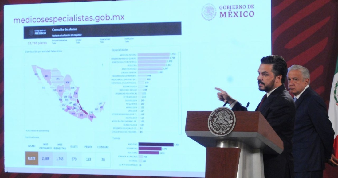 Zoé Robledo Aburto, director general del Instituto Mexicano del Seguro Social (IMSS), en conferencia desde Palacio Nacional.