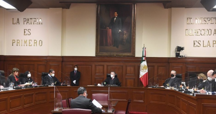 Arturo Zaldívar, Ministro presidente de la SCJN, ofreció unas palabras durante la primera sesión del primer periodo 2022.