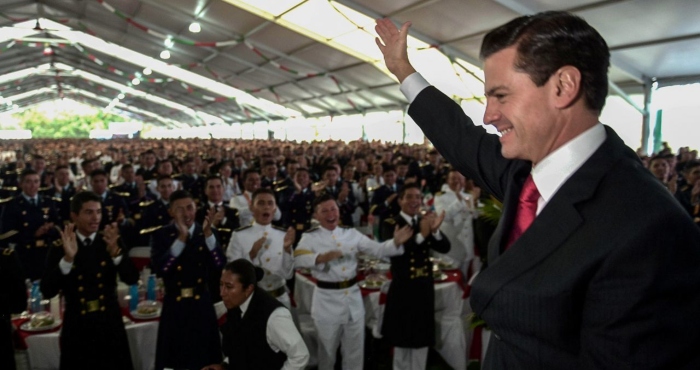 El entonces Presidente Enrique Peña Nieto en septiembre de 2018.