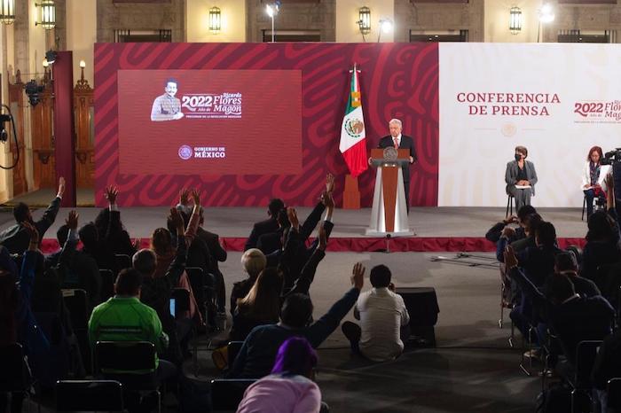 El Presidente Andrés Manuel López Obrador En Conferencia De Prensa Desde Palacio Nacional