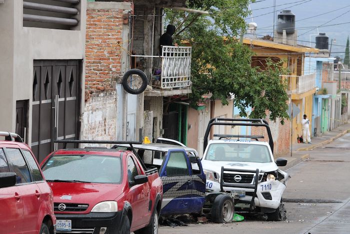 El pasado mes de julio hombres armados emboscaron a policías municipales en la comunidad de Rincón Tamayo, en Celaya. En el ataque hubo un muerto y un detenido de los agresores. 