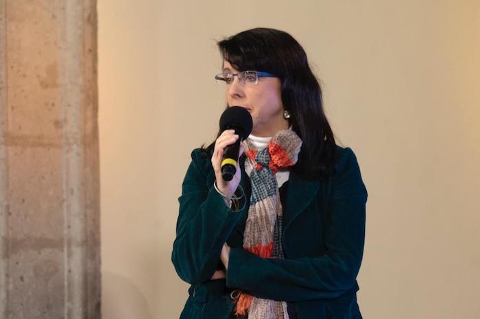 María Elena Álvarez-Buylla, directora del Consejo Nacional de Ciencia y Tecnología (Conacyt), en conferencia desde Palacio Nacional.