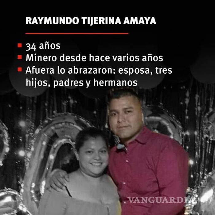 Raymundo Tijerina Amaya Fue El Primer Minero En Salir De el Pinabete El Pasado De Agosto