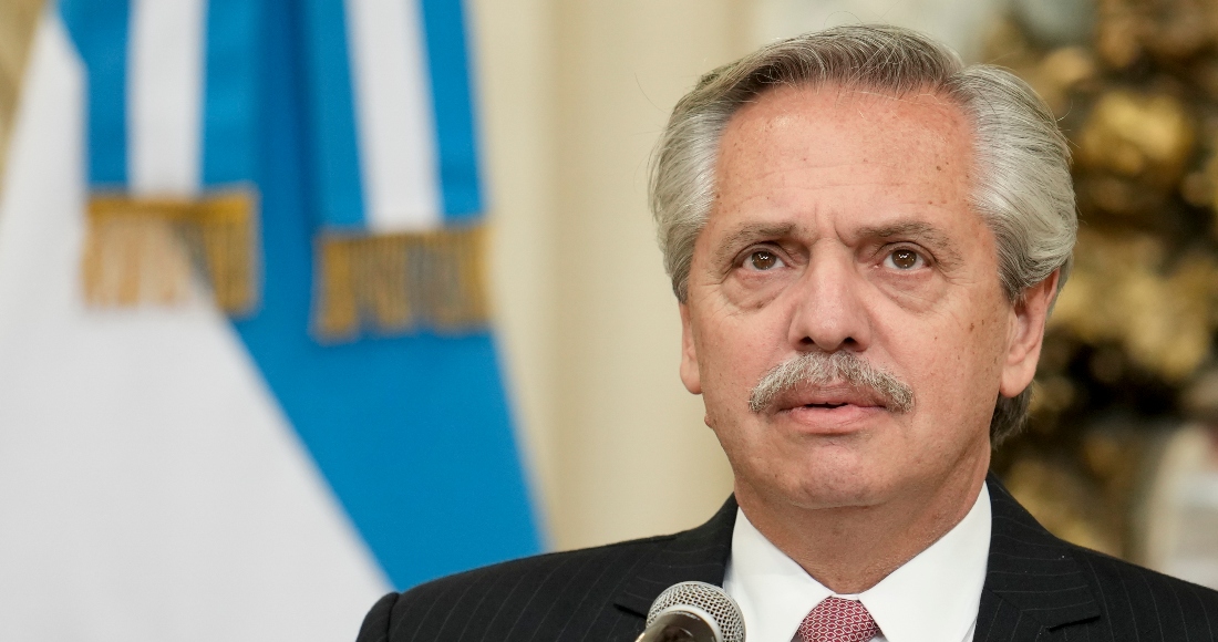 El Presidente Alberto Fernández asiste a la juramentación de su nueva Ministra de Economía, Silvina Batakis, en la casa de Gobierno en Buenos Aires, Argentina, 4 de julio de 2022.