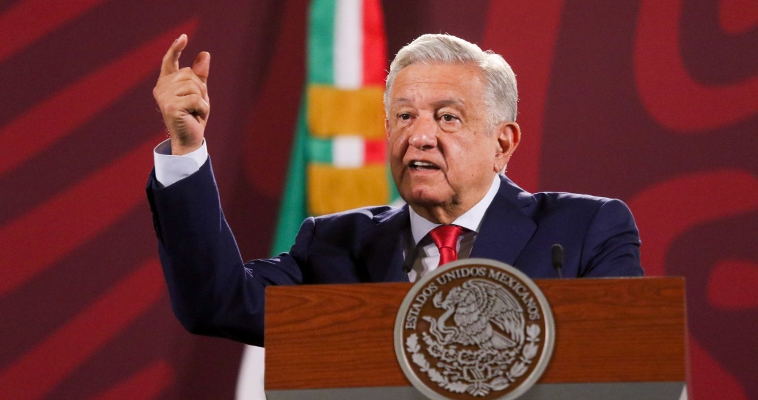 Andrés Manuel López Obrador, Presidente de México, en conferencia de prensa desde Palacio Nacional.